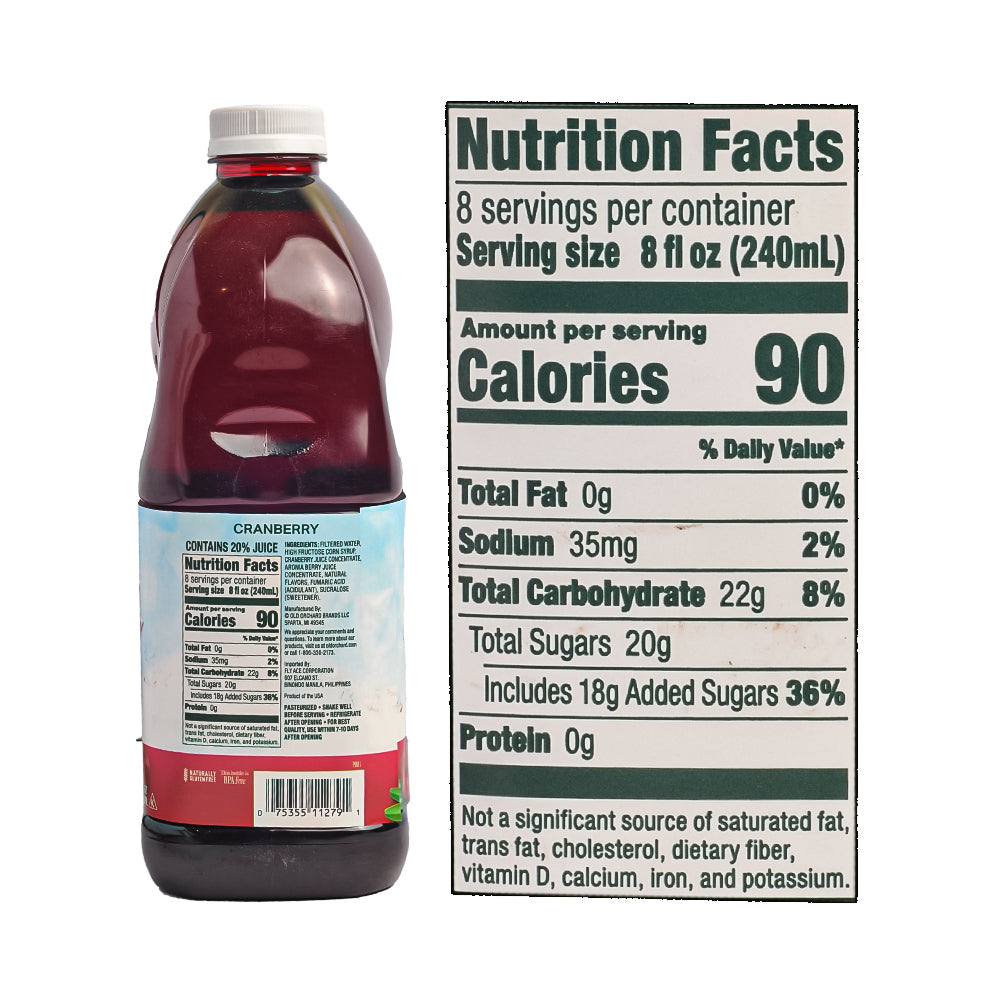 Old Orchard Juice Cranberry (64oz)