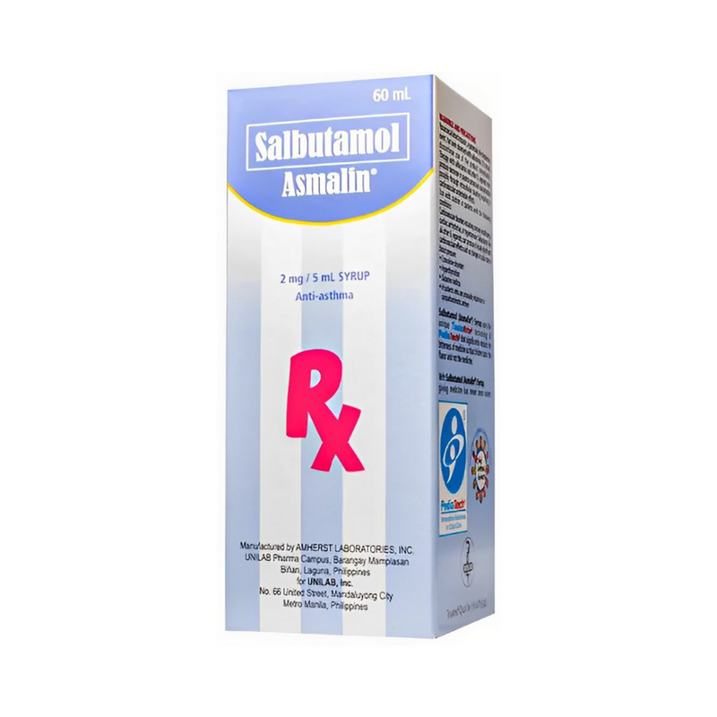 Asmalin Salbutamol 2mg/5ml Syrup 60ml