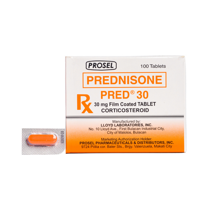 Prednisone 30mg Film-Coated Tablet 1's