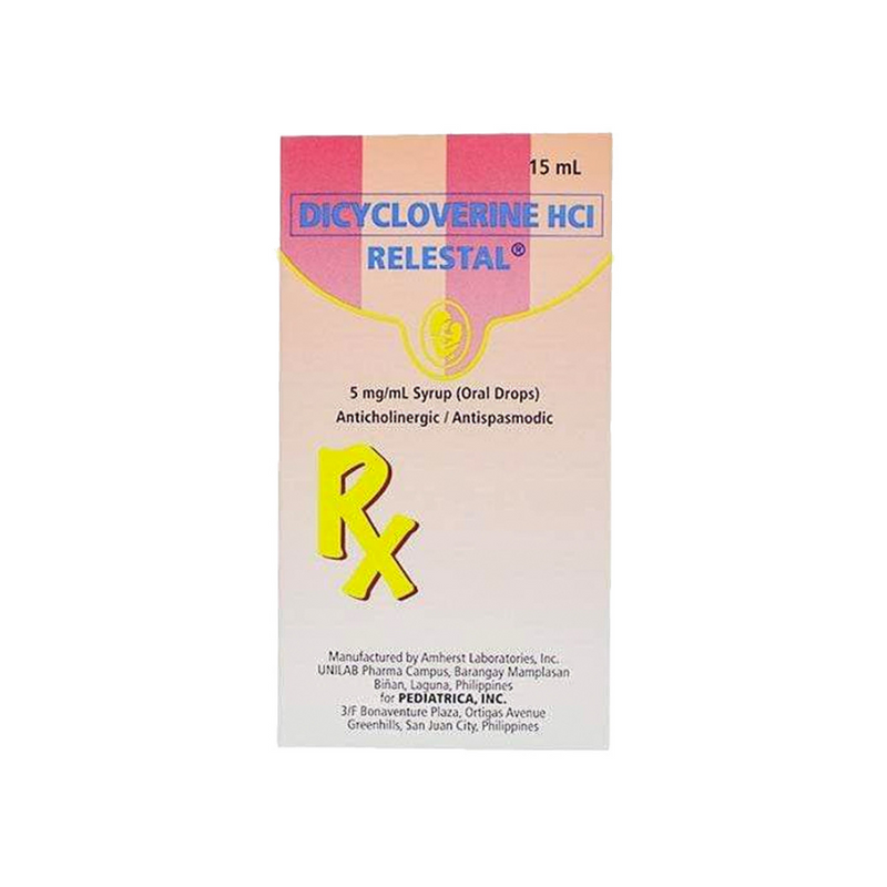 Relestal Dicycloverine HCI 5mg/ml Drops 15ml