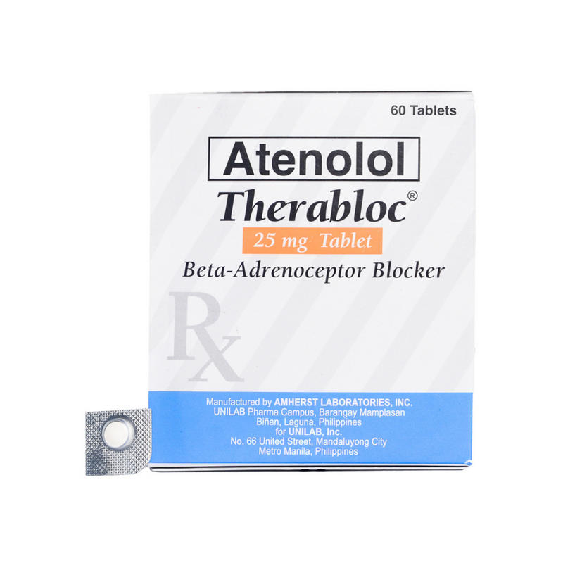 Therabloc Atenolol 25mg Tablet By 1's