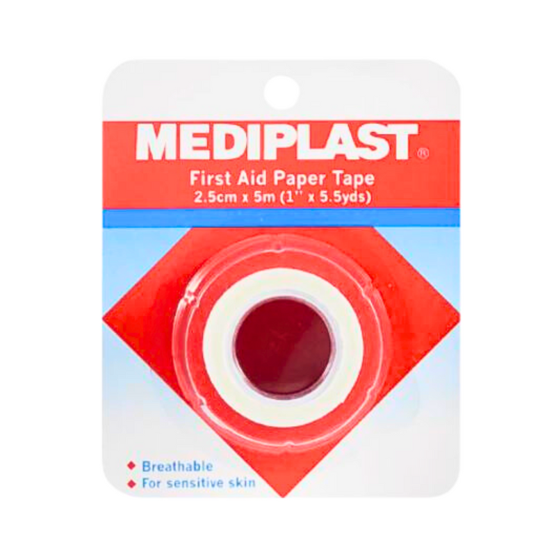 Mediplast Paper Tape 2.5cm x 5m (1in x 5.5 yds)