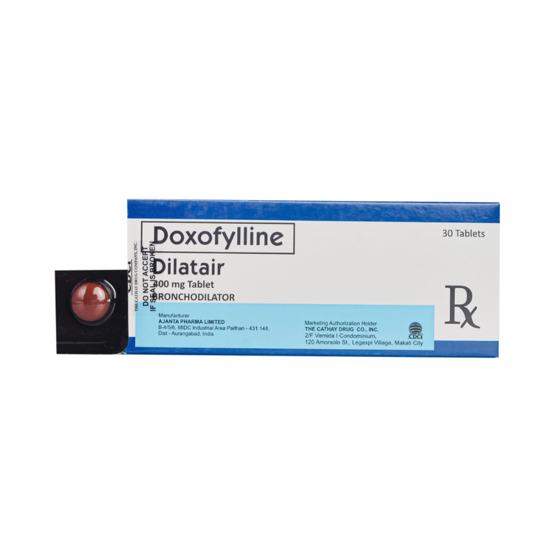 Dilatair Doxofylline 400mg Tablet By 1's