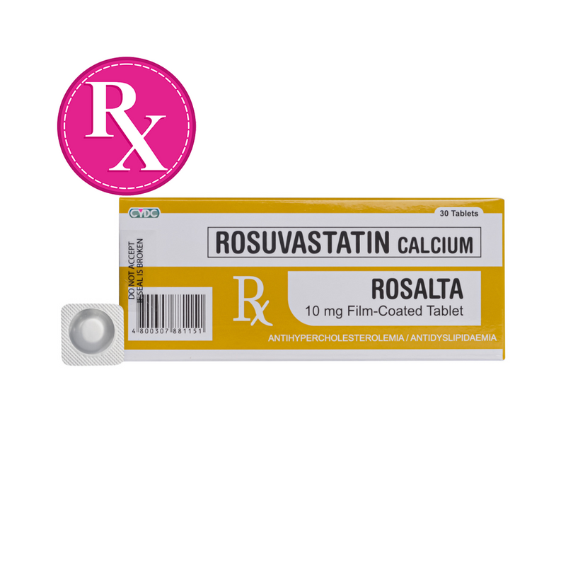 Rosalta Rosuvastatin Caluim 10mg Film-Coated Tablet By 1's