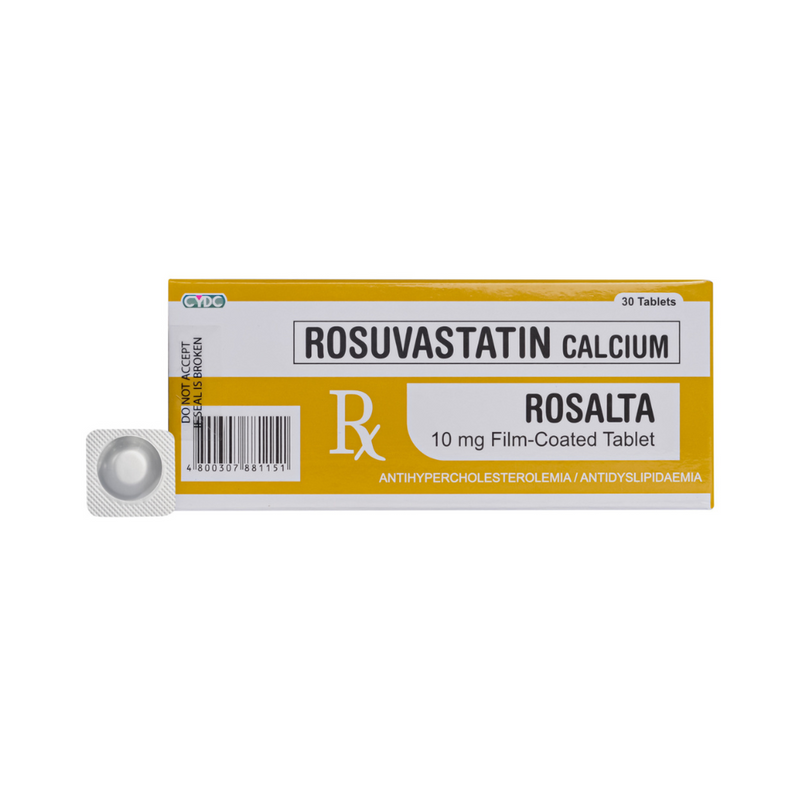 Rosalta Rosuvastatin Caluim 10mg Film-Coated Tablet By 1's