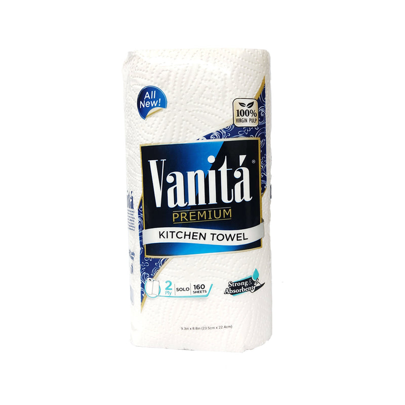 Vanita Premium Kitchen Towel 2 Ply 160 Sheets 1 Roll