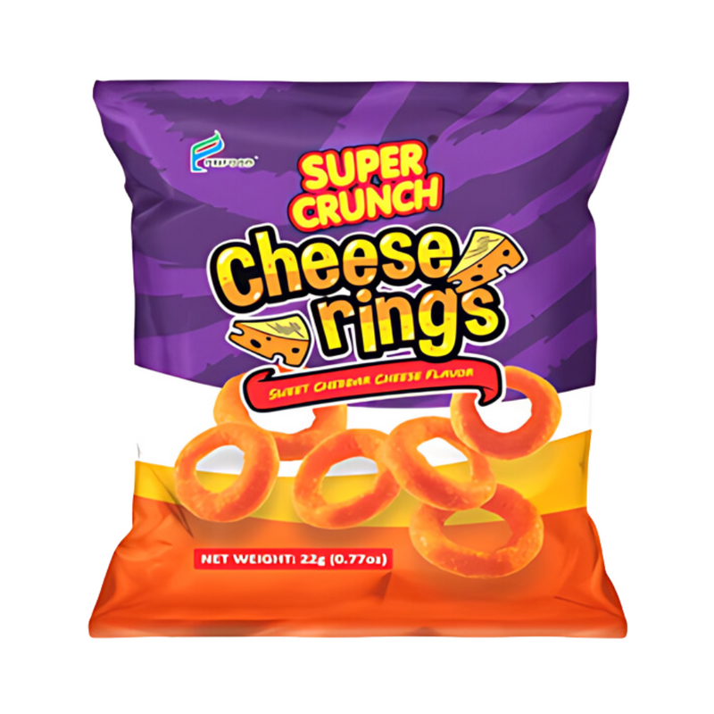 Super Crunch Cheese Rings Cheddar Cheese 22g