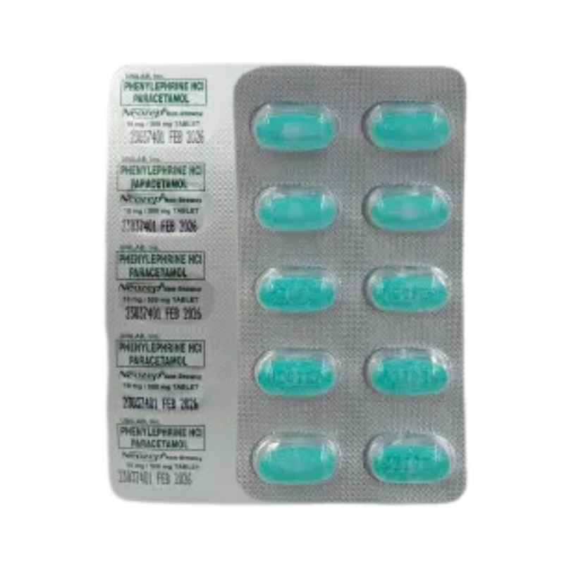 Neozep Non-Drowsy 10mg/500mg Tablet by 10's