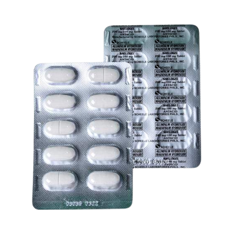 Aluminum Magnesium 200mg/100mg Tablet by 10's