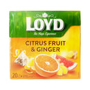 Loyd Flavoured Tea Ginger & Citrus Fruit 20’s