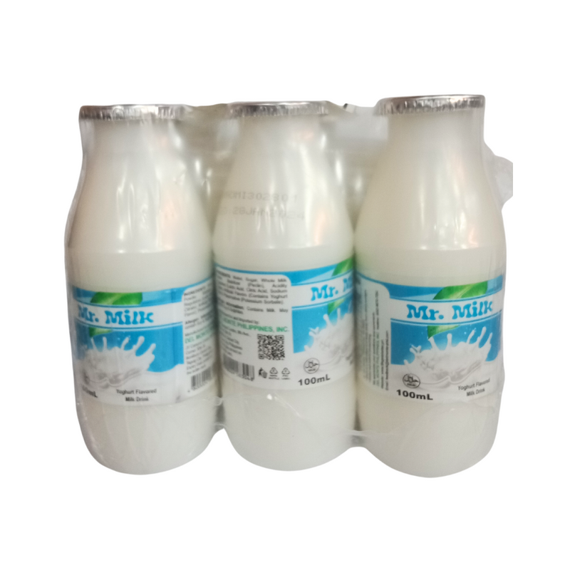 Del Monte Mr. Milk Yogurt Plain 100ml x 6's