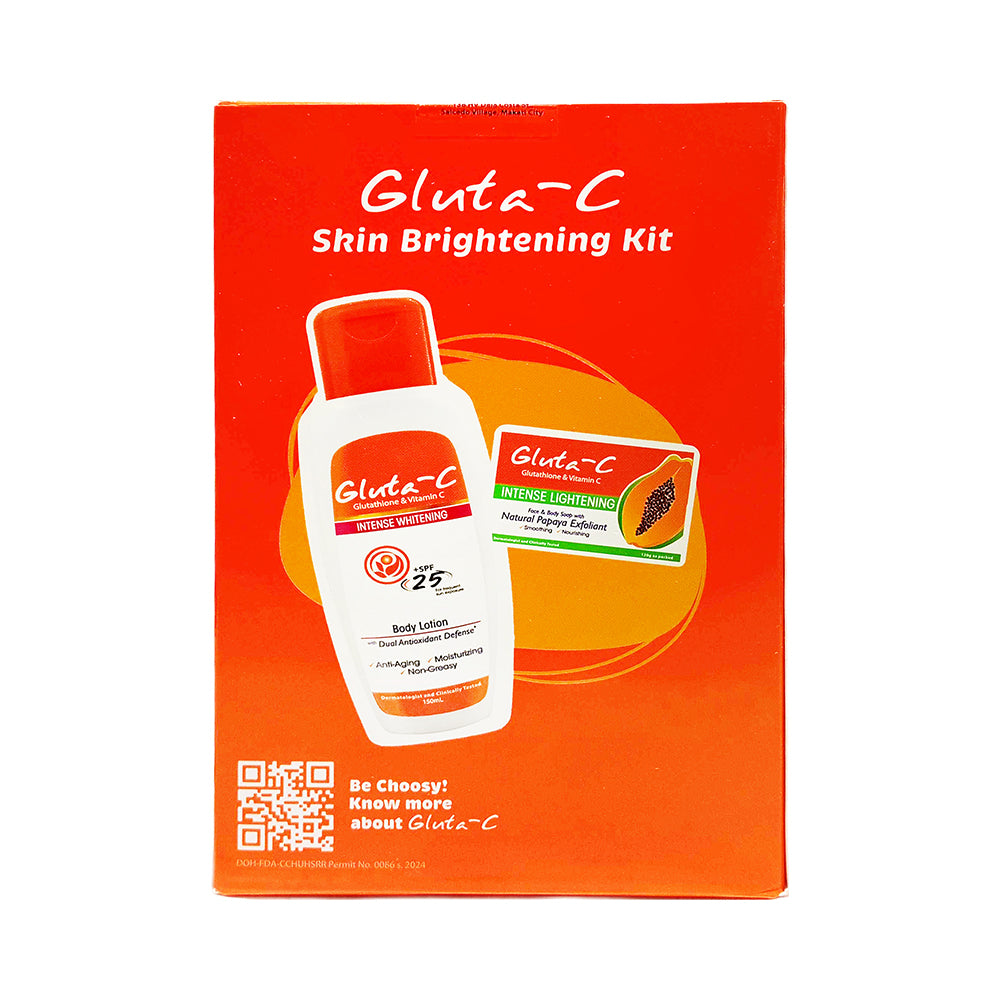 Gluta-C Intense Whitening SPF 25 150ml + Face And Body Soap 55g Gluta-C Intense Whitening SPF 25 150ml + Face And Body Soap 55g