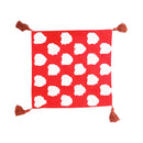 Ideal Living Heart Print Throw Pillow Case 45x45cm