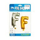 Letter Foil Balloon Gold 17in