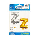 Letter Foil Balloon Gold 17in