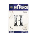 Habile Foil Letter Balloon Silver 17in