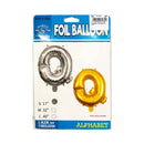 Habile Foil Letter Balloon Silver 17in
