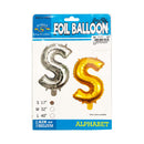 Habile Foil Letter Balloon Silver 17in
