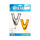 Habile Foil Letter Balloon Silver 17in