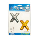 Habile Foil Letter Balloon Silver 17in