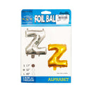 Habile Foil Letter Balloon Silver 17in