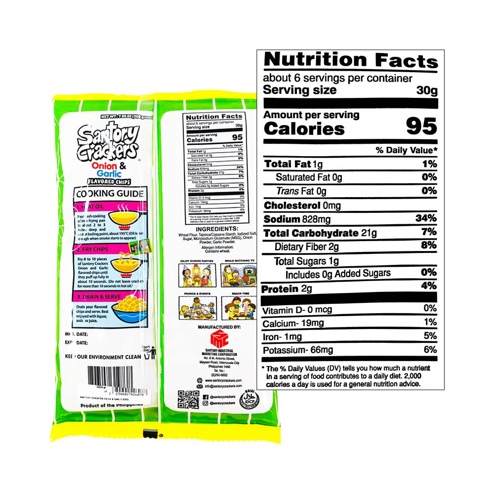 Santory Crackers Onion and Garlic 200g - Main Image