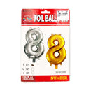 Habile Foil Balloon with Board Silver 17in