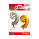 Habile Foil Balloon with Board Silver 17in
