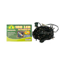 Fuji Bright 100 Led Steady Light With 10 Strobes Green Wire Warm White 8.5m