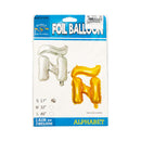 Habile Foil Letter Balloon Silver 17in
