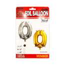 Habile Foil Balloon with Board Silver 17in