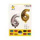 Haqingqing Number Foil Balloon Silver 32in