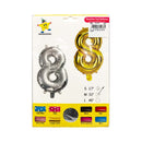 Haqingqing Number Foil Balloon Silver 32in