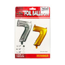 Habile Foil Balloon with Board Silver 17in