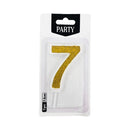 Number Candle Gold 7.5cm