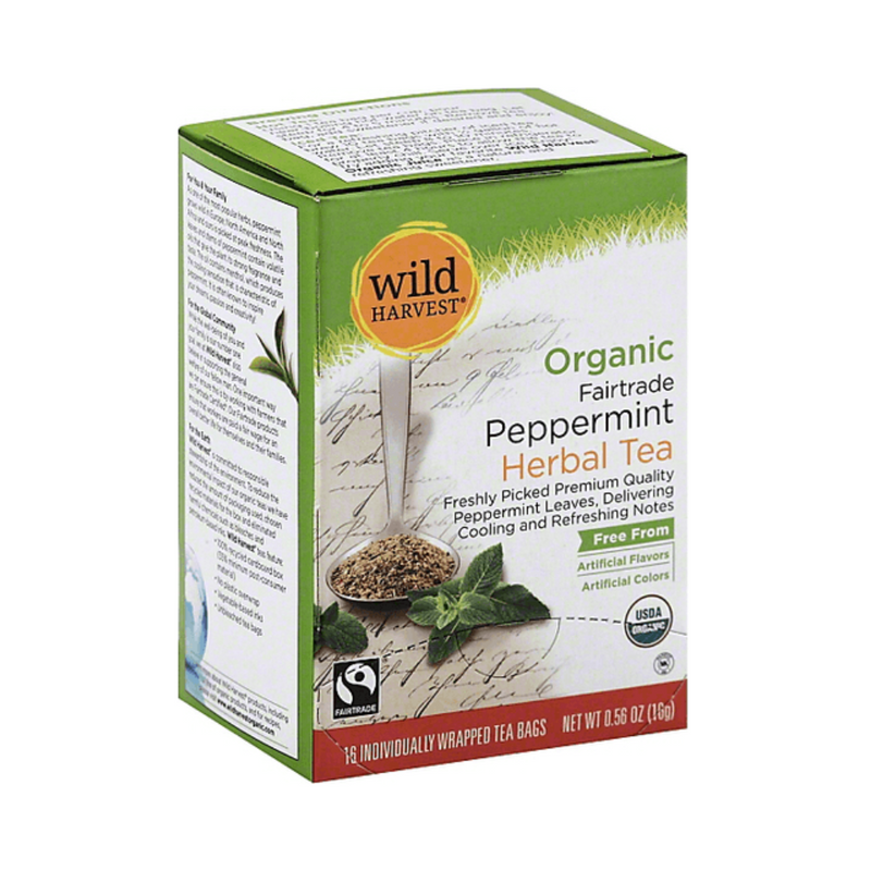 Wild Harvest Organic Fairtrade Peppermint Herbal Tea 16g