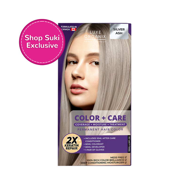 Luxe Organix Keratin Hair Color + Care Silver Ash 130ml