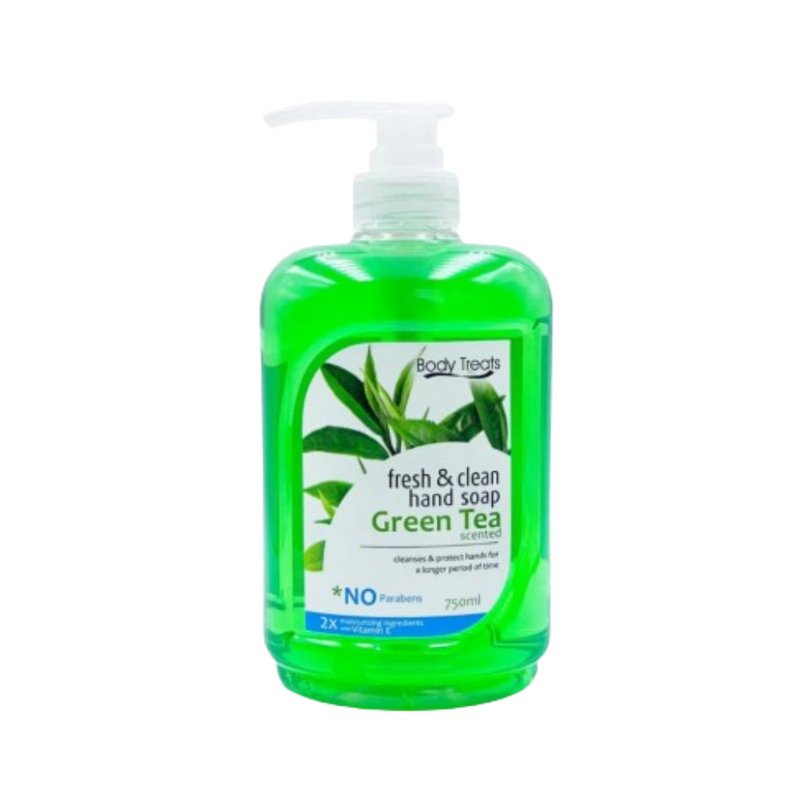Body Treats Green Tea Hand Soap 750ml