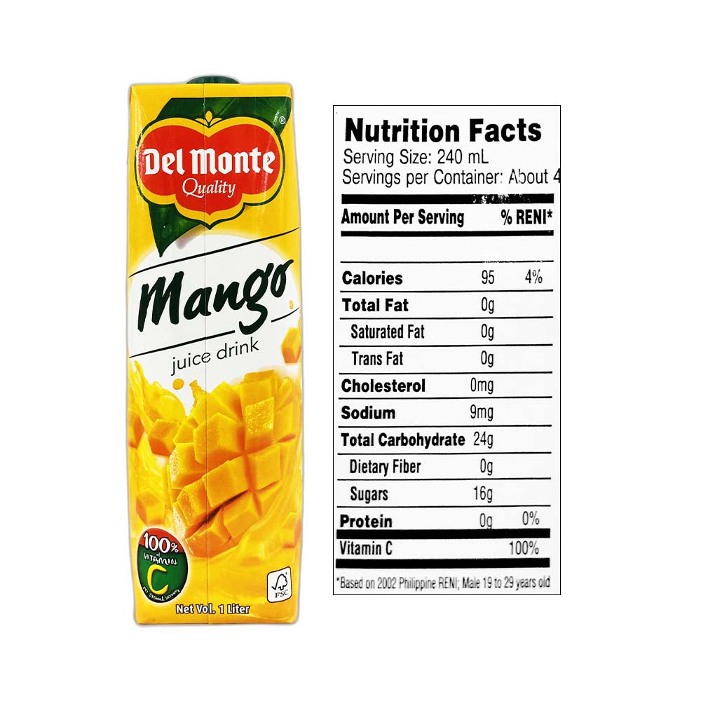 Del Monte Juice Drink Mango 1L