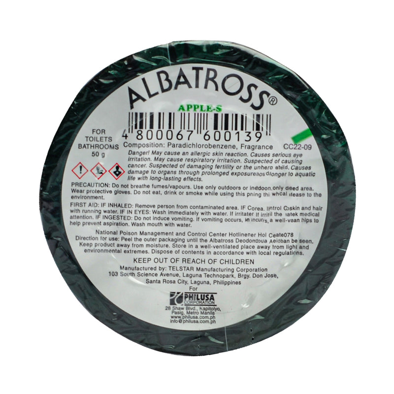 Albatross Deodorizer Round Refill Apple 50g