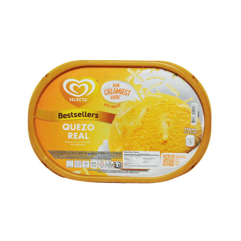 Selecta Supreme Ice Cream Quezo Real 750ml