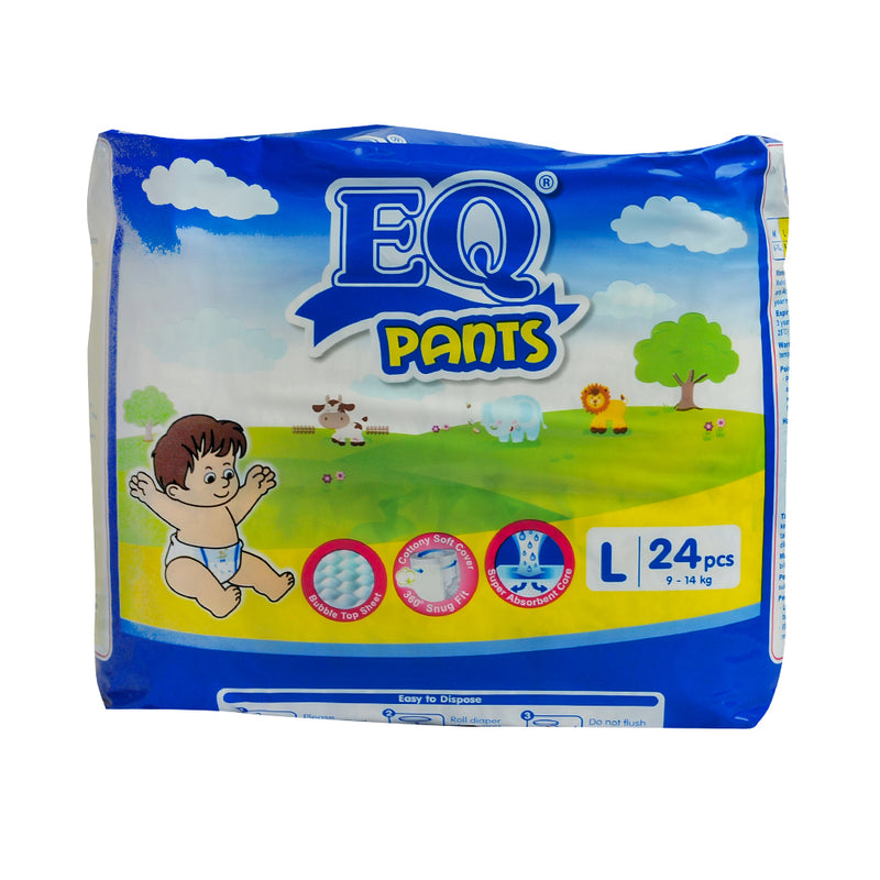 EQ Pants Diaper Big Pack Large 24's