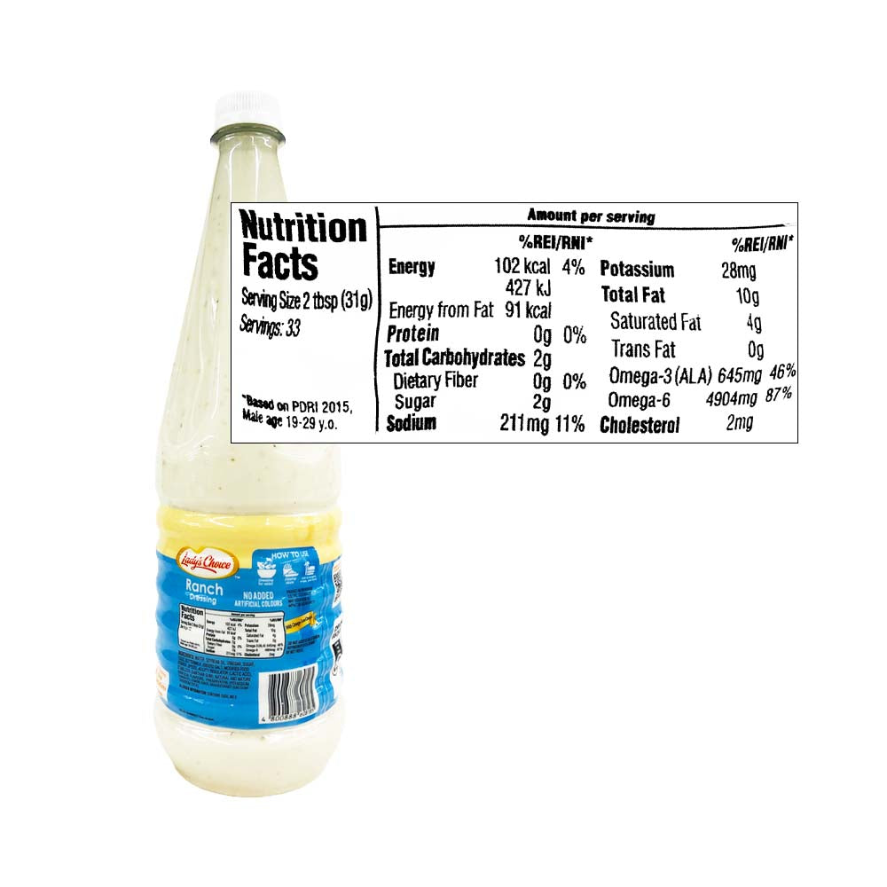 lady's choice ranch dressing Lady's Choice Garlic Ranch Dressing 1L TinderoBoy