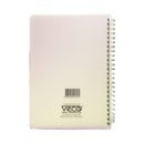 Veco Pastel Dotted Double Spiral Notebook 60 Leaves