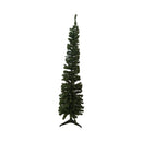 Shining East Slim Vinyl Christmas Tree With Plastic Footing