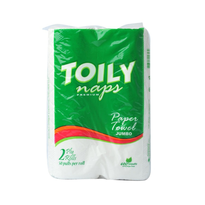 Toily Naps Premium Kitchen Towel 2 Ply Jumbo 2 Rolls
