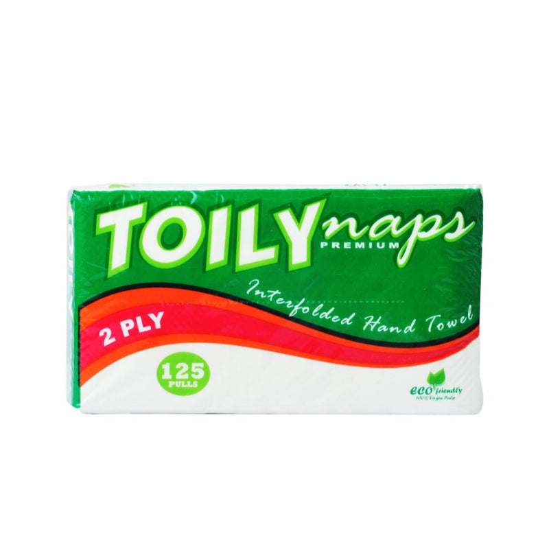 Toily Naps Premium Interfolded Hand Towel 2 Ply 125 Sheets
