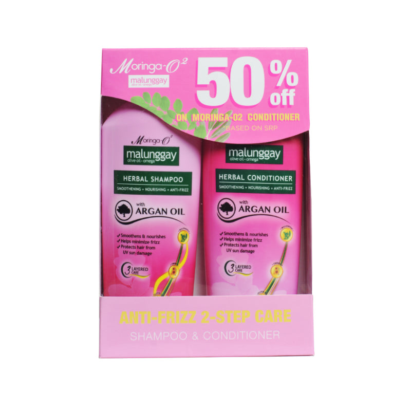 Moringa-O2 Anti-Frizz Step Care Shampoo And Conditioner