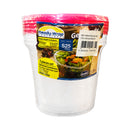 Ready-Wrap S25 Colored Lid And Clear Bowl Container 5's