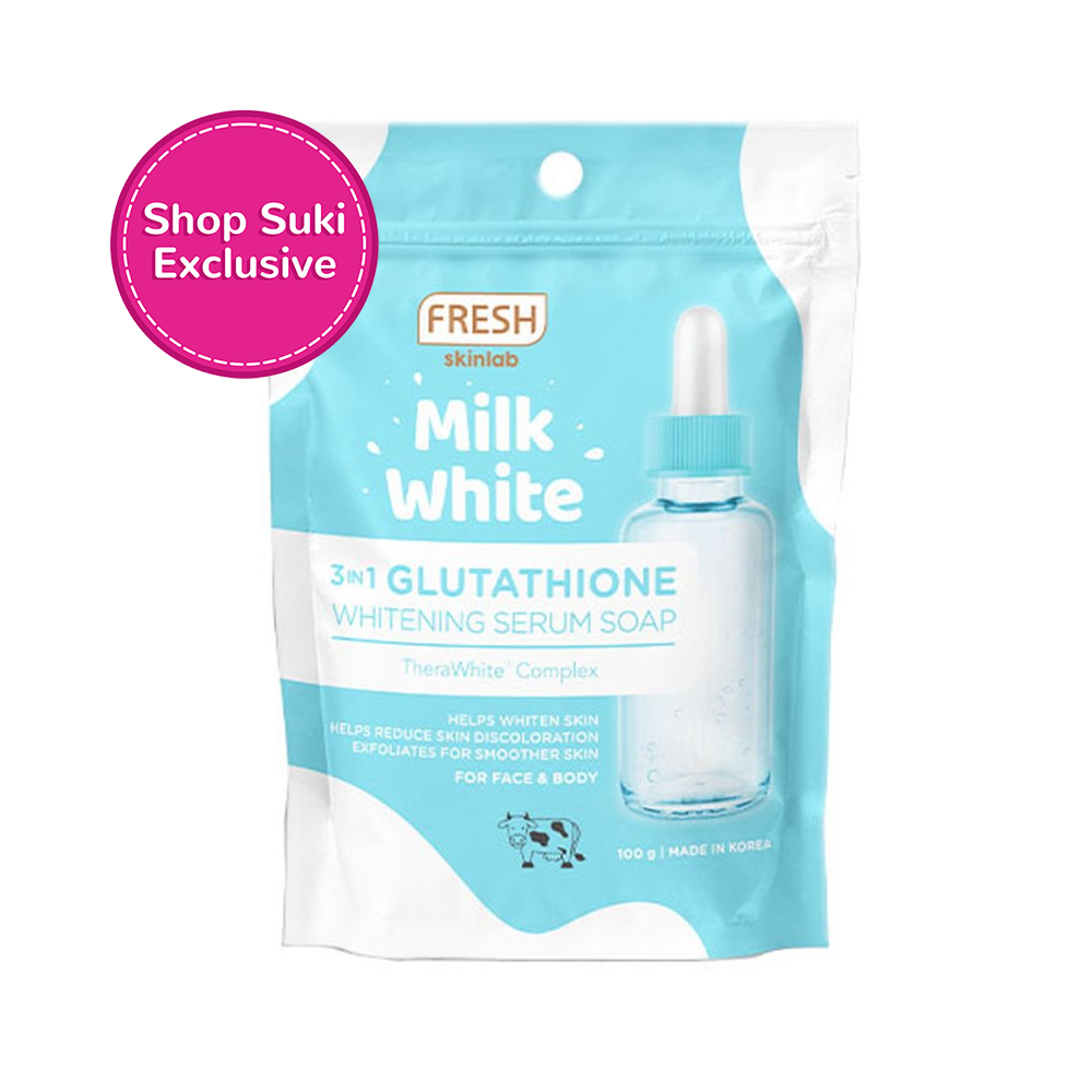 Fresh Skinlab Milk White 3 In 1 Glutathione Whitening Serum Soap 100g Fresh Skinlab Milk White 3 In 1 Glutathione Whitening Serum Soap 100g